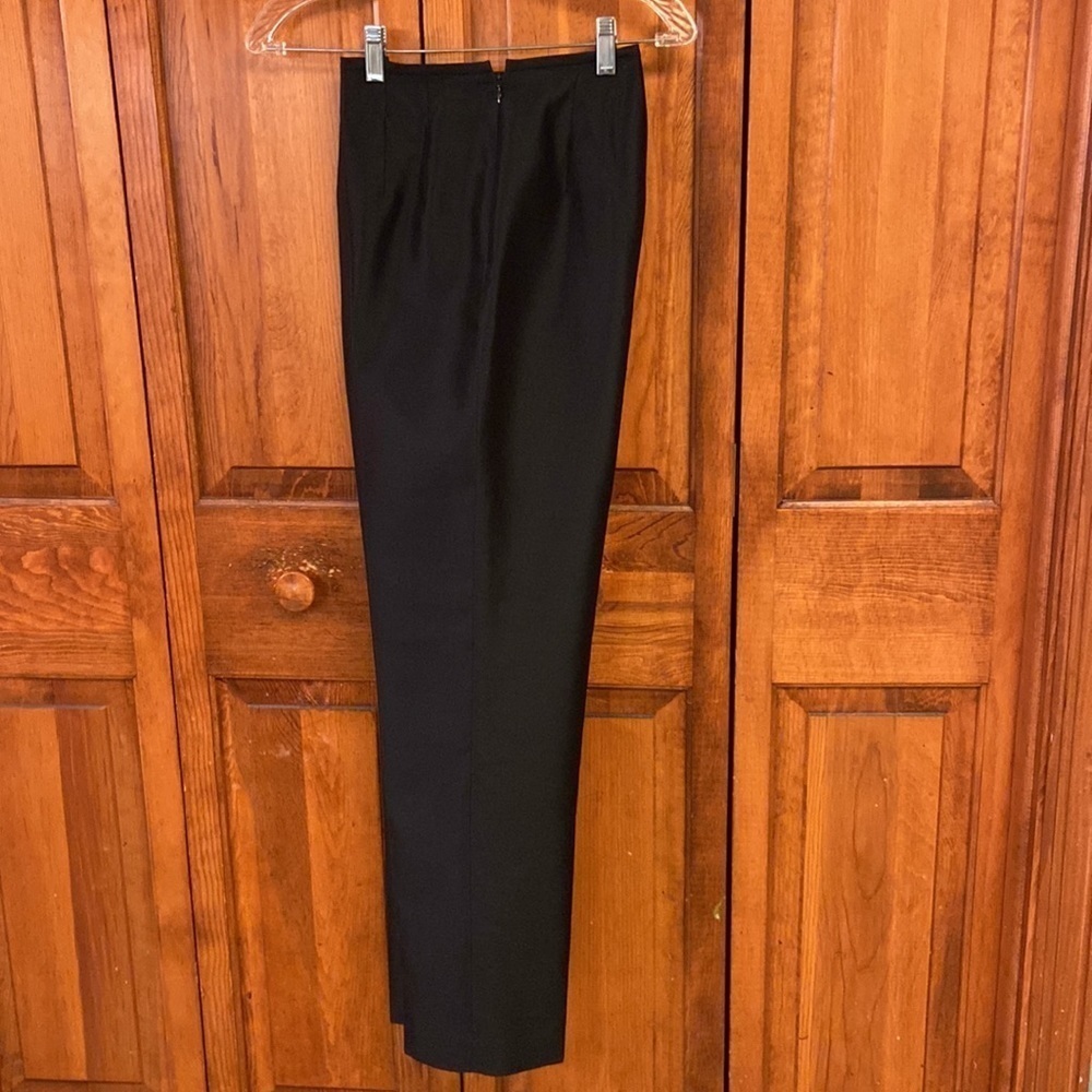 Talbots 100% Silk Pant Christmas/Holiday/Career/Dressy Straight Leg Side Zipper